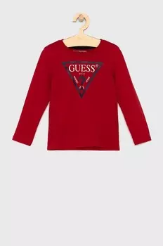 Детская футболка с длинными рукавами Guess, красный
