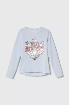 Детская футболка с длинными рукавами Guess, синий