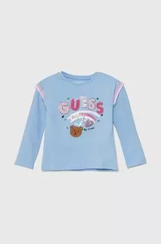 Детская футболка с длинными рукавами Guess, синий