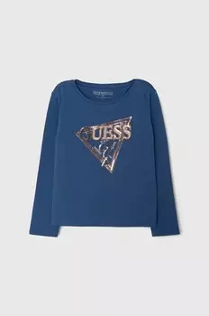 Детская футболка с длинными рукавами Guess, синий