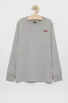 Детская футболка с длинными рукавами Levi's, серый