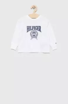 Детская футболка с длинными рукавами Tommy Hilfiger, белый
