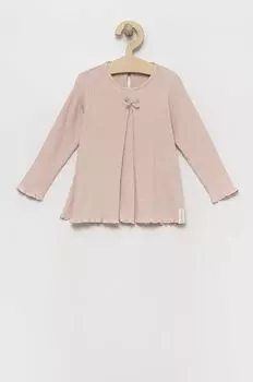 Детская футболка с длинными рукавами United Colors of Benetton, розовый