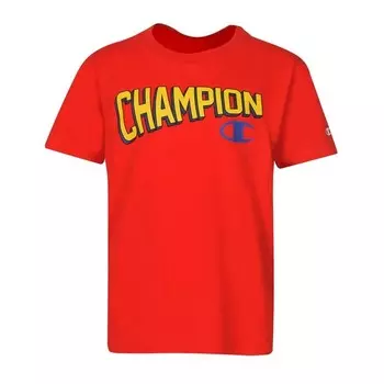 Детская футболка с графическим логотипом Champion, красный