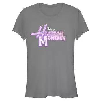 Детская футболка с графическим логотипом Disney's Hannah Montana Glam Logo, цвет Charcoal
