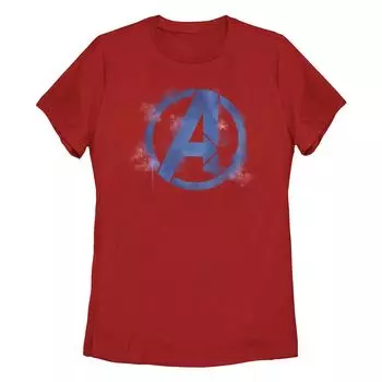 Детская футболка с графическим логотипом Marvel Avengers, окрашенным в виде аэрозольной краски Licensed Character, красный