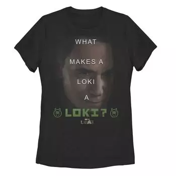 Детская футболка с графическим плакатом Marvel Loki «What Makes» Licensed Character