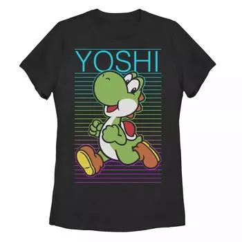Детская футболка с графическим плакатом Nintendo Super Mario Yoshi в стиле ретро Licensed Character
