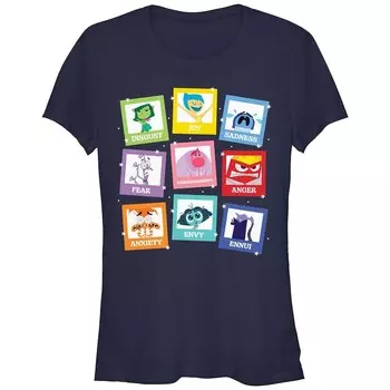 Детская футболка с графическим рисунком Disney/Pixar's Inside Out 2 Emotions Photos Disney / Pixar, темно-синий
