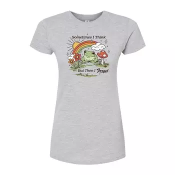Детская футболка с графическим рисунком «Иногда я думаю» Licensed Character, серый