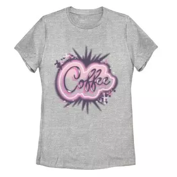 Детская футболка с графическим текстом Airbrush Coffee