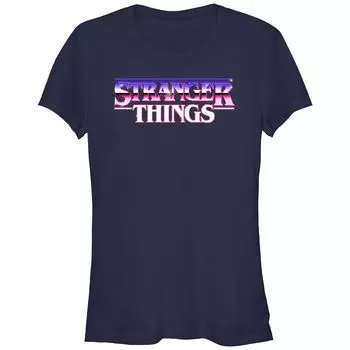 Детская футболка с хромированным 3D-логотипом Stranger Things и графическим рисунком Licensed Character
