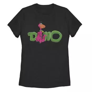 Детская футболка с художественным текстом The Flintstones Dino и графическим рисунком Licensed Character