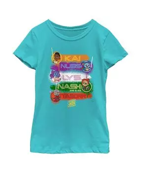 Детская футболка с именами персонажей «Звездные войны: приключения юных джедаев» для девочек Disney Lucasfilm