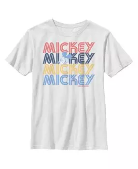 Детская футболка с именем Микки и друзей Микки в стиле ретро для мальчиков Disney