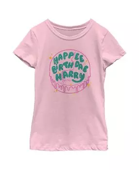 Детская футболка с изображением Гарри Поттера «Happee Birthdae Cake» для девочек Warner Bros.