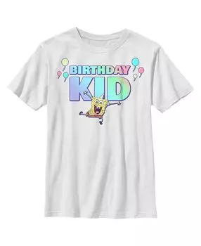 Детская футболка с изображением Губки Боба Квадратные Штаны для мальчиков на день рождения Nickelodeon