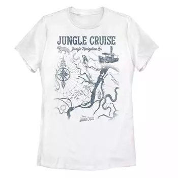 Детская футболка с изображением карты сокровищ Disney's Jungle Cruise Licensed Character