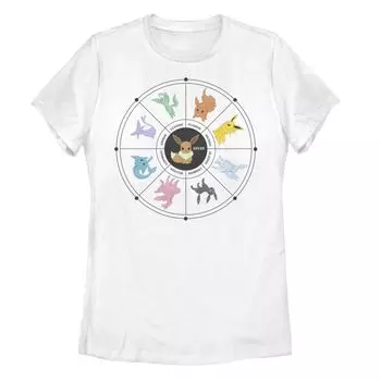 Детская футболка с изображением карты Таро Pokemon Eevee Evolution Licensed Character