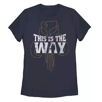 Детская футболка с изображением мифозавра «Звездные войны: Мандалорец This Is The Way» Star Wars, темно-синий