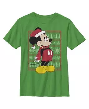 Детская футболка с изображением Микки и друзей «Уродливый рождественский свитер» для мальчиков Disney
