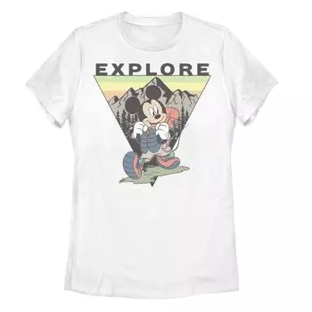 Детская футболка с изображением Микки Мауса Disney's Explore и портретным рисунком Licensed Character