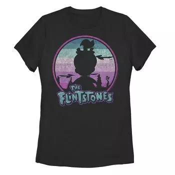 Детская футболка с изображением силуэта The Flintstones Pebbles Sunset Licensed Character