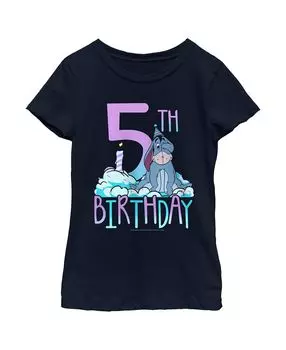 Детская футболка с изображением Винни-Пуха Иа на 5-летие для девочки Disney