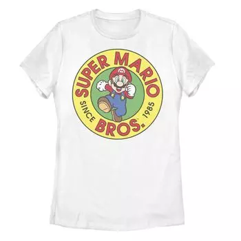 Детская футболка с изображением значка Nintendo Super Mario Bros с 1985 года Licensed Character