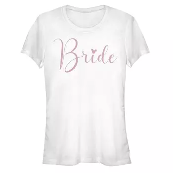 Детская футболка с изображением знака невесты Микки Мауса Disney's, белый