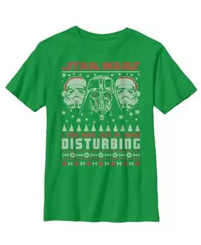Детская футболка с изображением «Звездных войн: Уродливое Рождество, отсутствие веселья», тревожная детская футболка Disney Lucasfilm