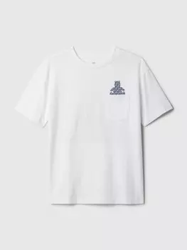 Детская футболка с карманом Gap, белый