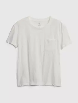 Детская футболка с карманом Gap, белый
