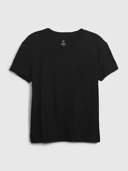 Детская футболка с карманом Gap, черный