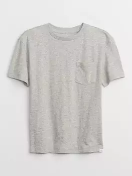 Детская футболка с карманом Gap, серый
