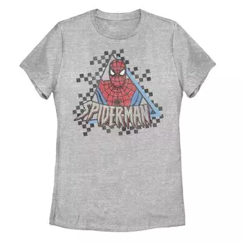 Детская футболка с клетчатым рисунком Marvel Spider-Man Licensed Character