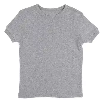 Детская футболка с коротким рукавом, нейтральный однотонный цвет Leveret, цвет Light Gray