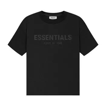 Детская футболка с короткими рукавами Fear of God Essentials, черная