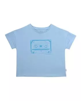 Детская футболка с короткими рукавами и кассетным принтом KNOT, синий