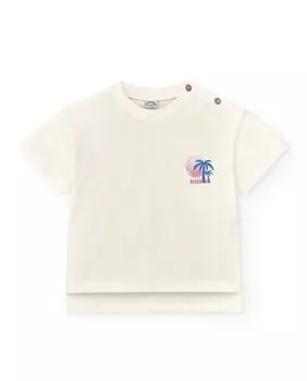 Детская футболка с короткими рукавами и принтом Charanga, бежевый