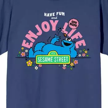 Детская футболка с короткими рукавами и рисунком «Улица Сезам Enjoy Life» Licensed Character