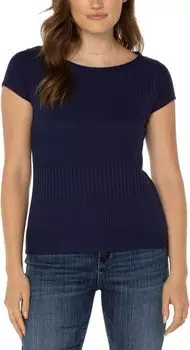 Детская футболка с короткими рукавами и вырезом «лодочкой» Liverpool Los Angeles, цвет Peacoat