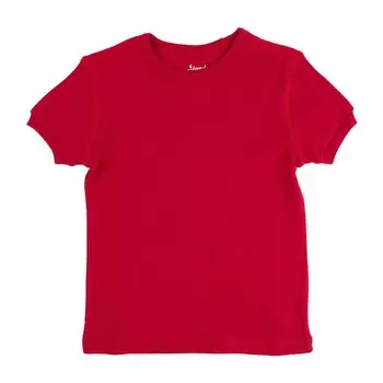Детская футболка с короткими рукавами, красный