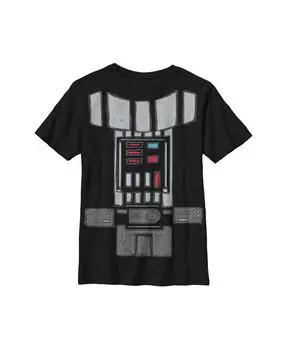 Детская футболка с костюмом из мультфильма Звездные войны Дарта Вейдера для мальчика Disney Lucasfilm, черный