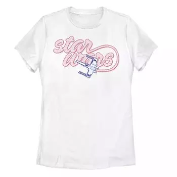 Детская футболка с курсивным логотипом Disney's Star Wars Junior Licensed Character