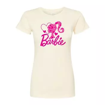 Детская футболка с логотипом Barbie и графическим рисунком в форме сердца Licensed Character