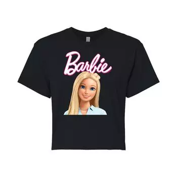 Детская футболка с логотипом Barbie и укороченной графикой Licensed Character