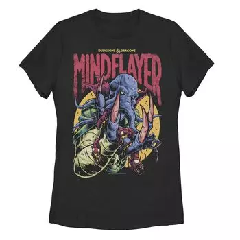 Детская футболка с логотипом Dungeons & Dragons Mindflayer и графическим рисунком Licensed Character