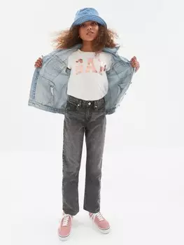 Детская футболка с логотипом Gap, белый