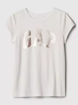 Детская футболка с логотипом Gap, белый
